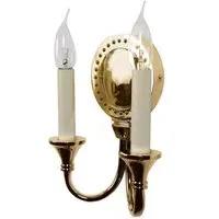 Twin Wall Sconce IP20 - Polished Brass, Lacquered