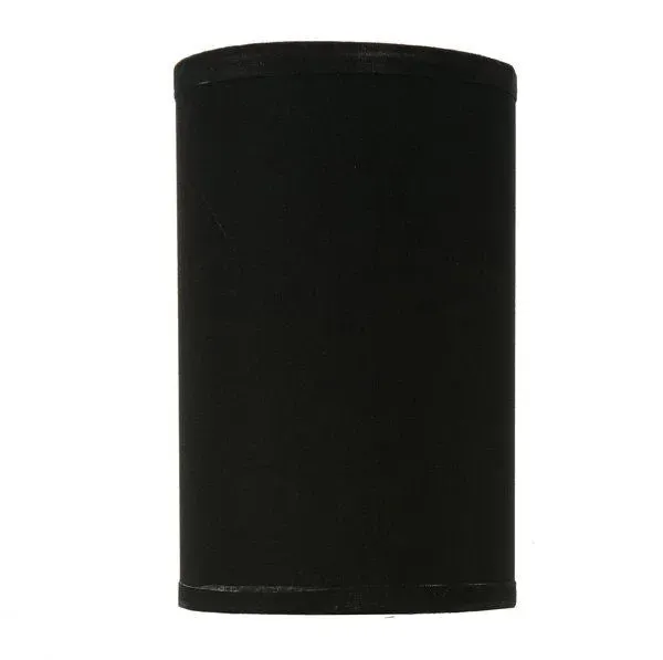 Twin Wall Sconce IP44 Black Shade - Brass