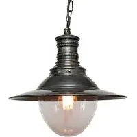 Victoria Pendant Light - Antique Brass, Clear Glass