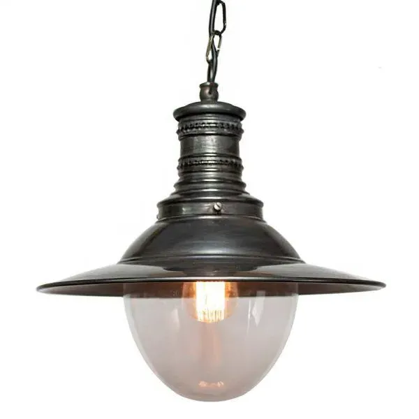 Victoria Pendant Light - Antique Brass, Clear Glass image