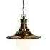 Victoria Pendant Light - Distressed Brass, Opal Glass