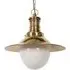 Victoria Pendant Light - Natural Brass, Opal Glass