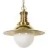 Victoria Pendant Light - Polished Brass, Opal Glass