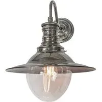 Victoria Wall Light - Antique Brass, Clear Glass