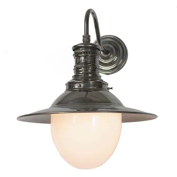 Victoria Wall Light - Natural Brass, Clear Glass