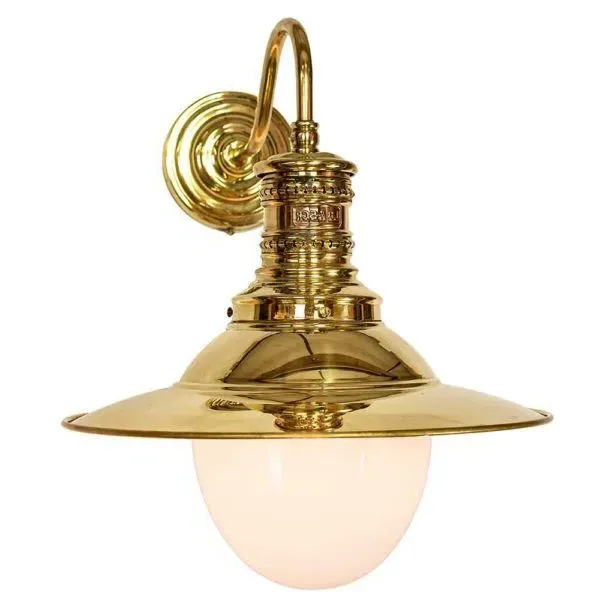 Victoria Wall Light - Polished Brass, Clear Glass