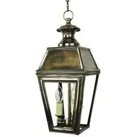Victorian Pendant Light with Hinged Door - Distressed