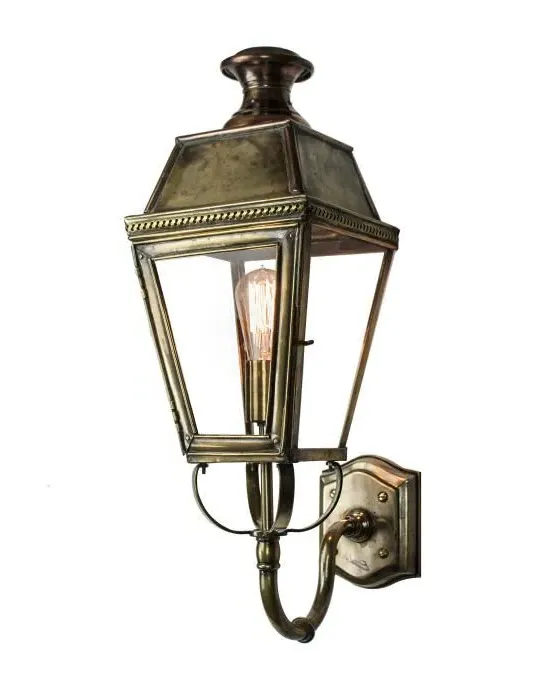 Victorian Wall Lantern - Antique Brass