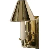 Wall Light with Shade - Antique, Brass