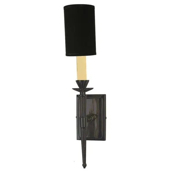 Wall Light with Shade - Black, Brass