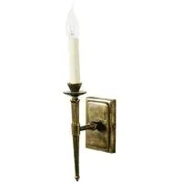 Wall Light with Shade - Ivory, Brass