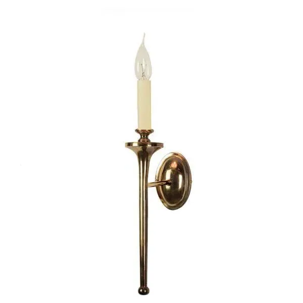 Wall Light with Shade - Ivory, Nickel