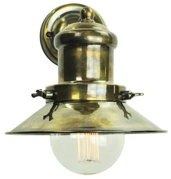 Wall Light with Vintage Design - Distressed, Brass image
