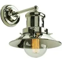 Wall Light with Vintage Design - Nickel, Brass