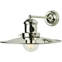 Wall Light with Vintage Design - Polished Nickel, Brass