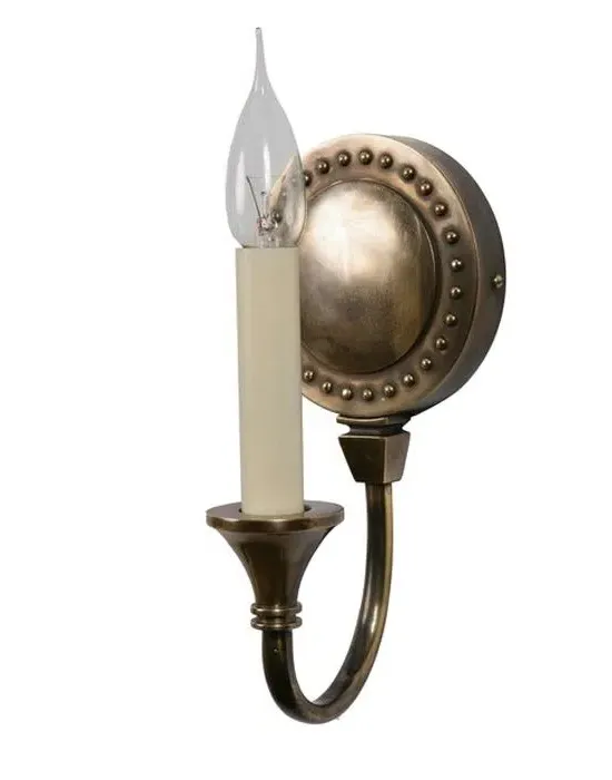Wall Sconce Candlestick Style - Nickel, Brass