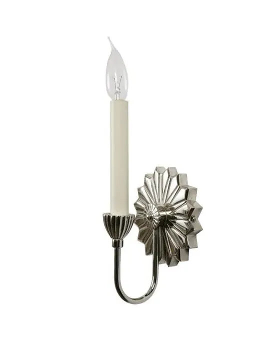 Wall Sconce Candlestick Style - Nickel, Brass