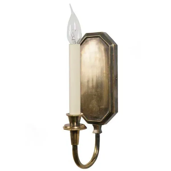 Wall Sconce with IP22 Rating - Nickel, Metal
