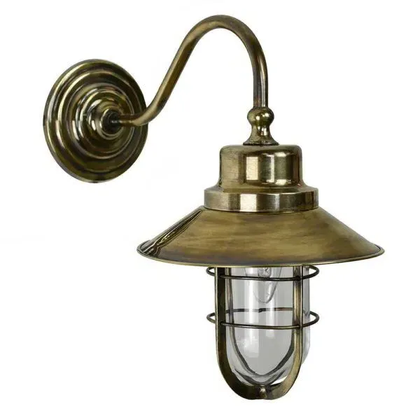 Wheelhouse Wall Light - Lacquered Polished Brass