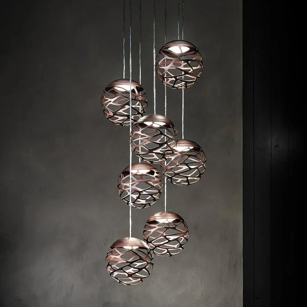 3-Light Cluster Pendant Light - Black