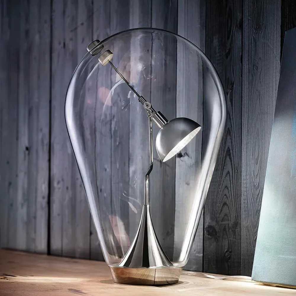 Blow Table Lamp with Magnetic Control - Glass