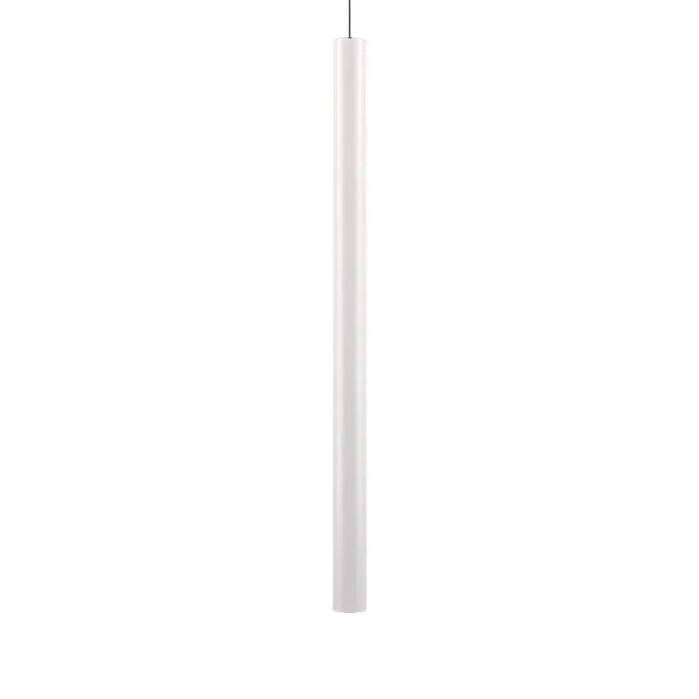 Cylindrical Pendant Light - White, Metal