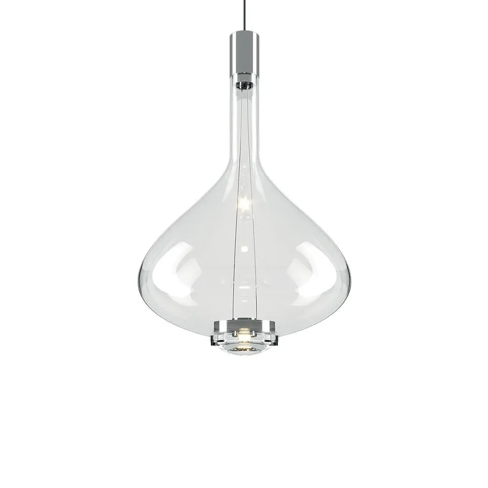 Large Pendant Light - Crystal, Murano Glass
