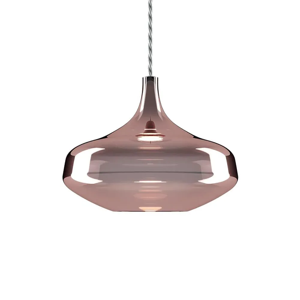 Large Pendant Light - Rose Gold, Glass