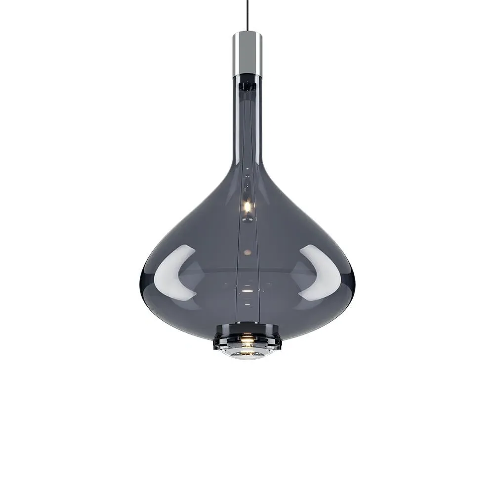 Medium Pendant Light - Crystal, Murano Glass