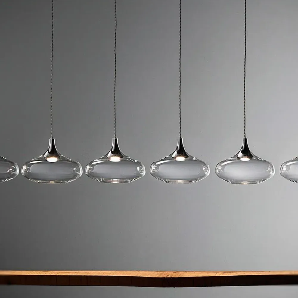 Medium Pendant Light - Rose Gold, Glass