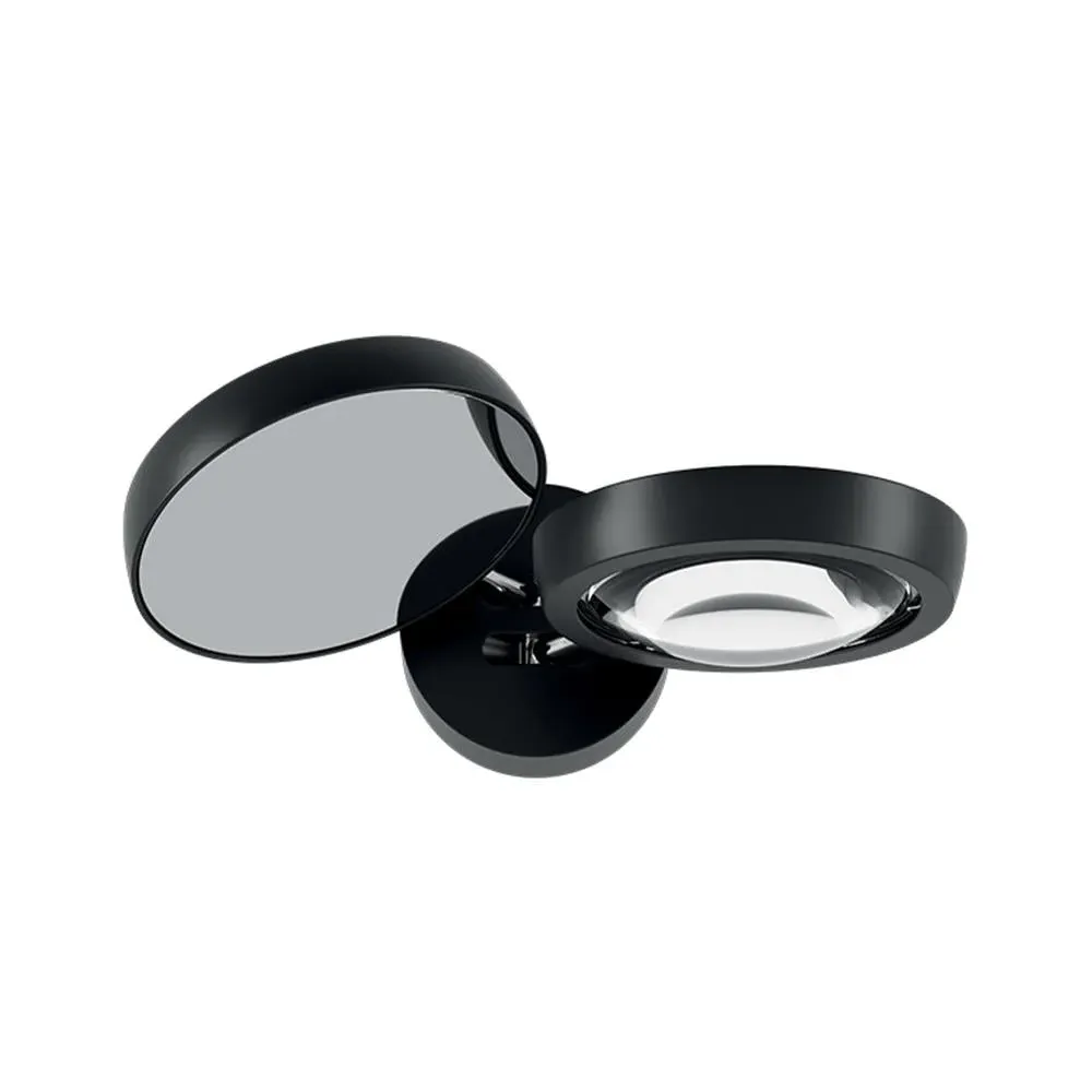 Nautilus Wall Light with Rotating LEDs - Matt Black