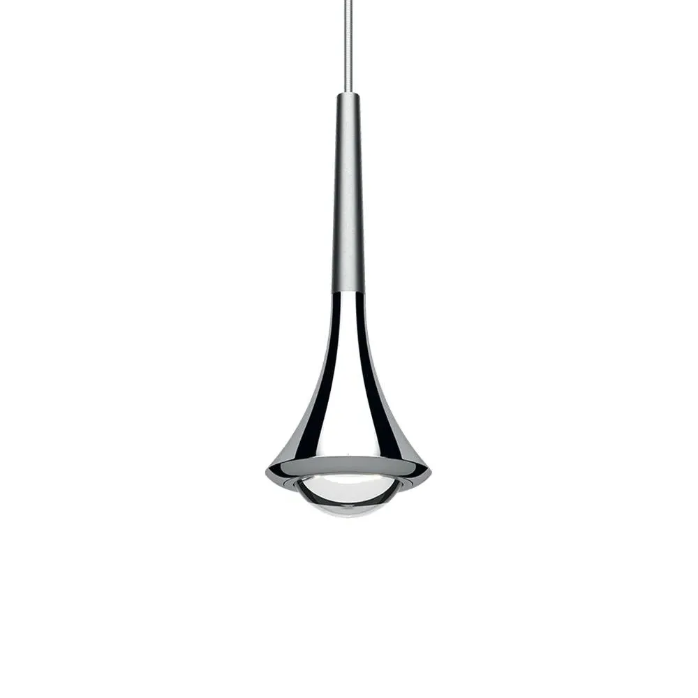 Single Pendant Light LED - Chrome, Metal image