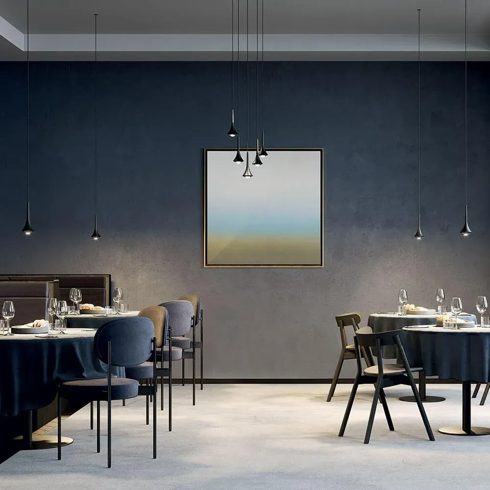 Single Pendant Light LED - Gold, Metal