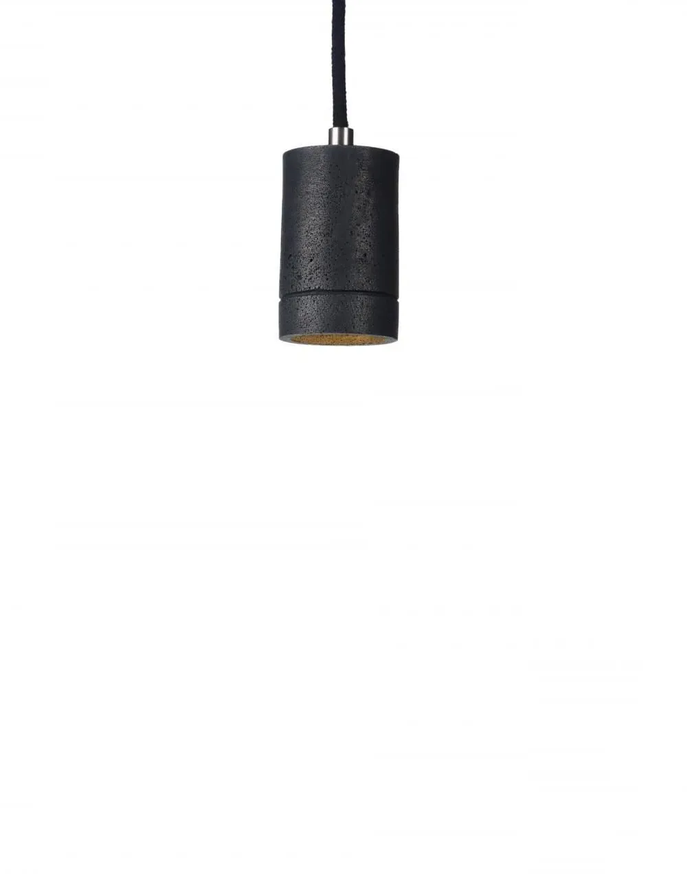 Cylindrical Pendant Light - Grey, Concrete