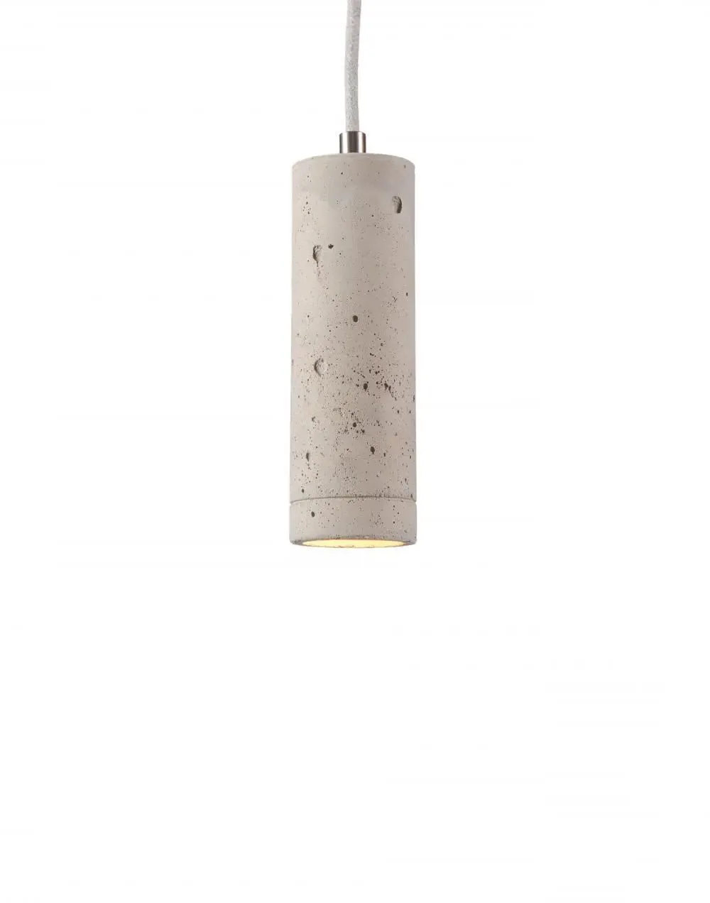 Cylindrical Pendant Light - Natural, Concrete