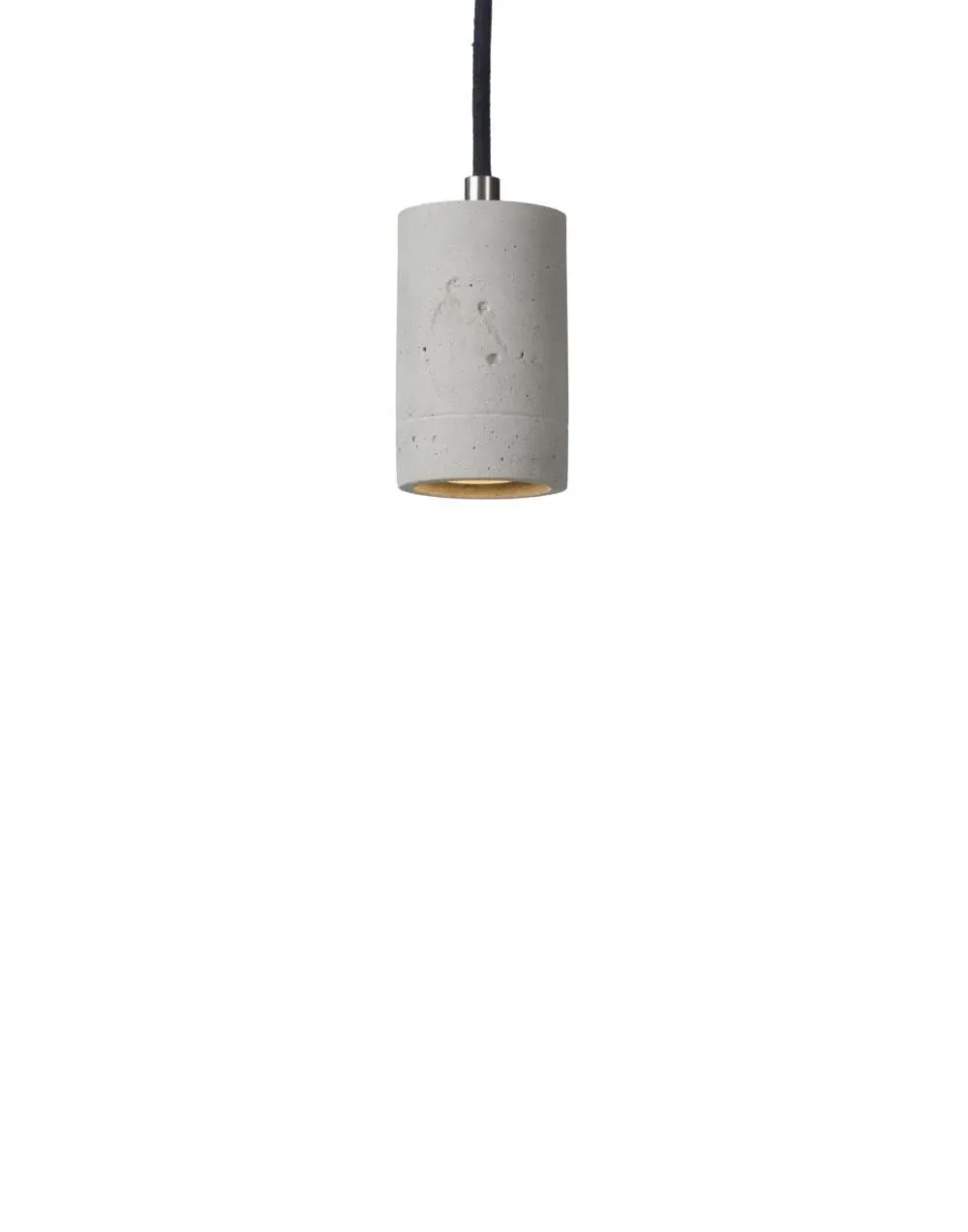 Cylindrical Pendant Light - Natural, Concrete