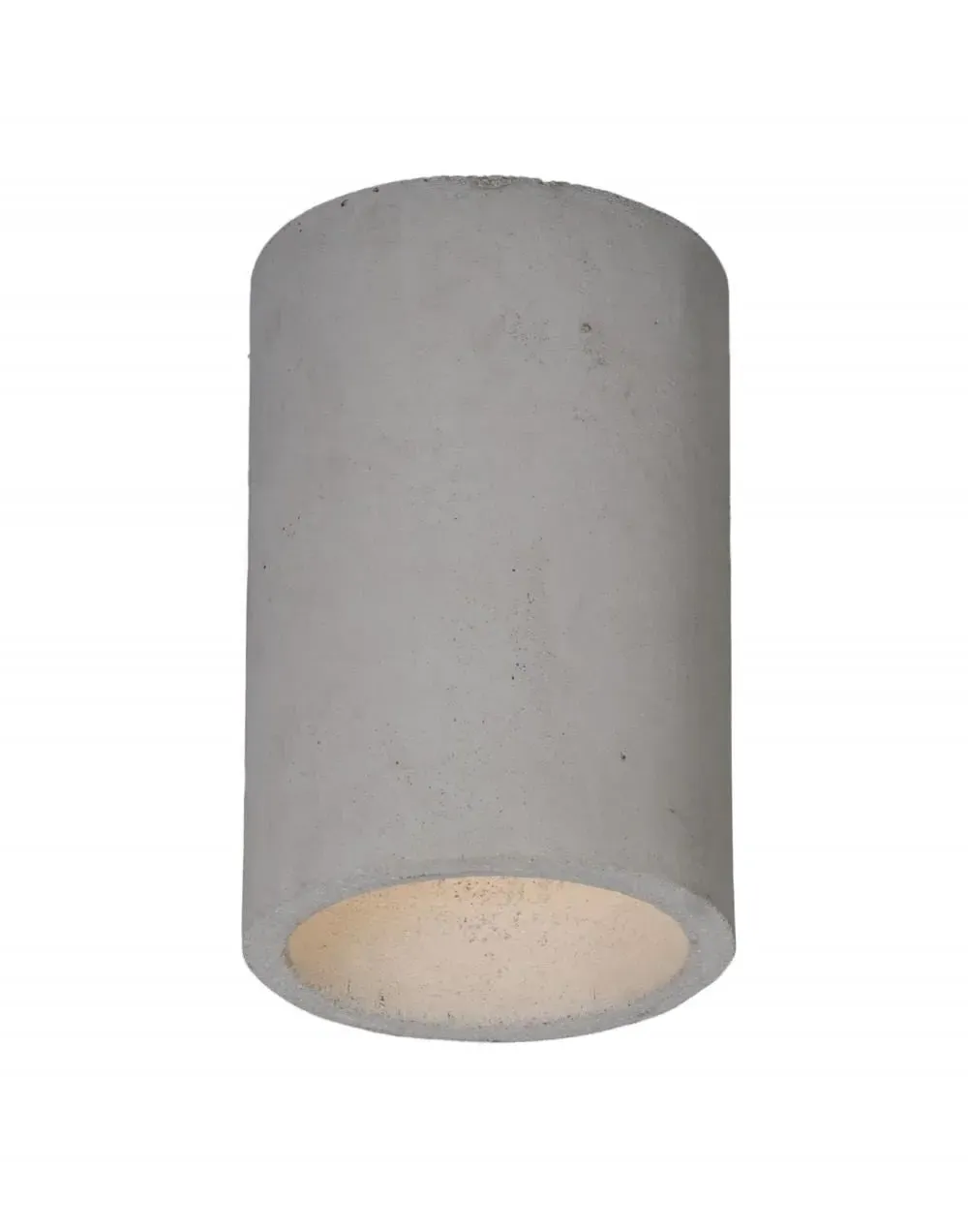 Flush Ceiling Light - Black, Concrete