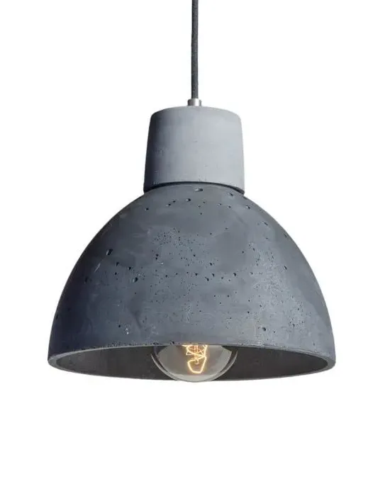 Single Pendant Light with Steel - Anthracite