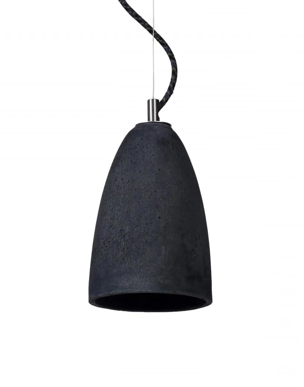Small Pendant Light with Ceiling Rose - Natural, Concrete