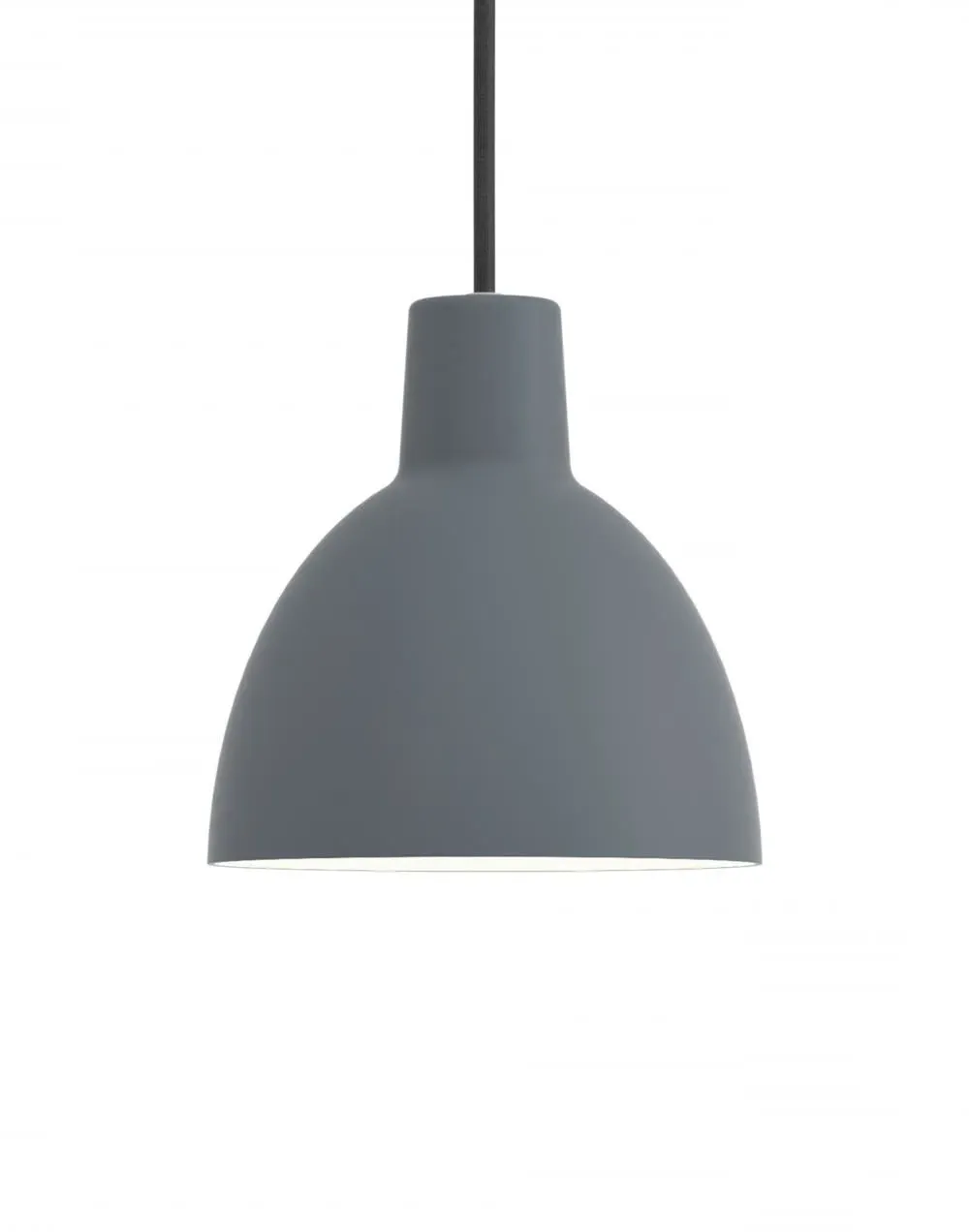 12cm Pendant Light with Reflector - White
