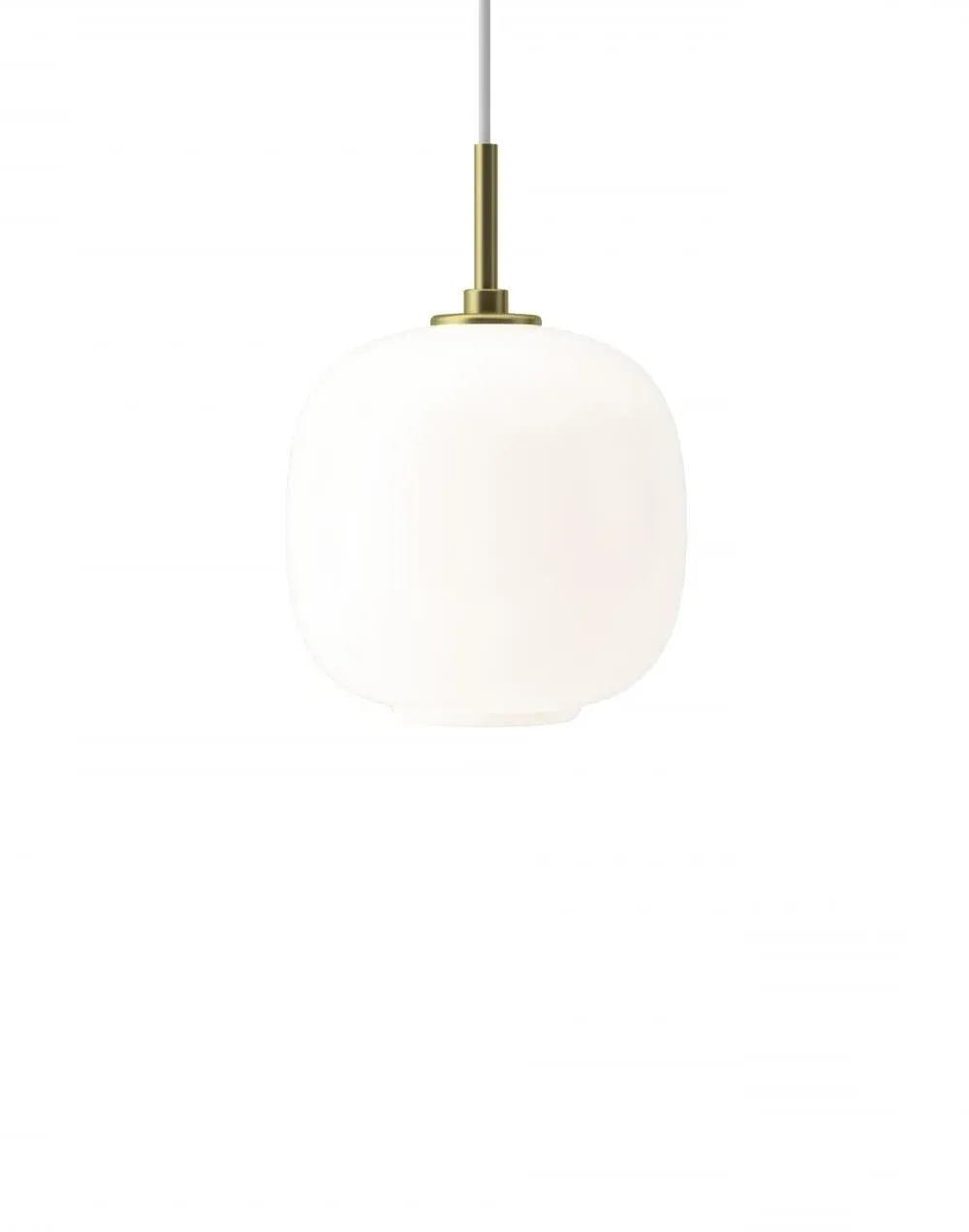 17.5cm Pendant Light - White, Opal Glass