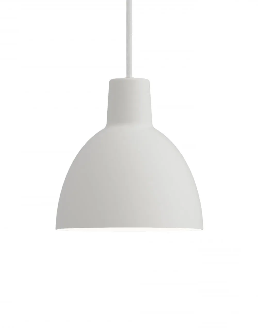 17cm Pendant Light with Reflector - White