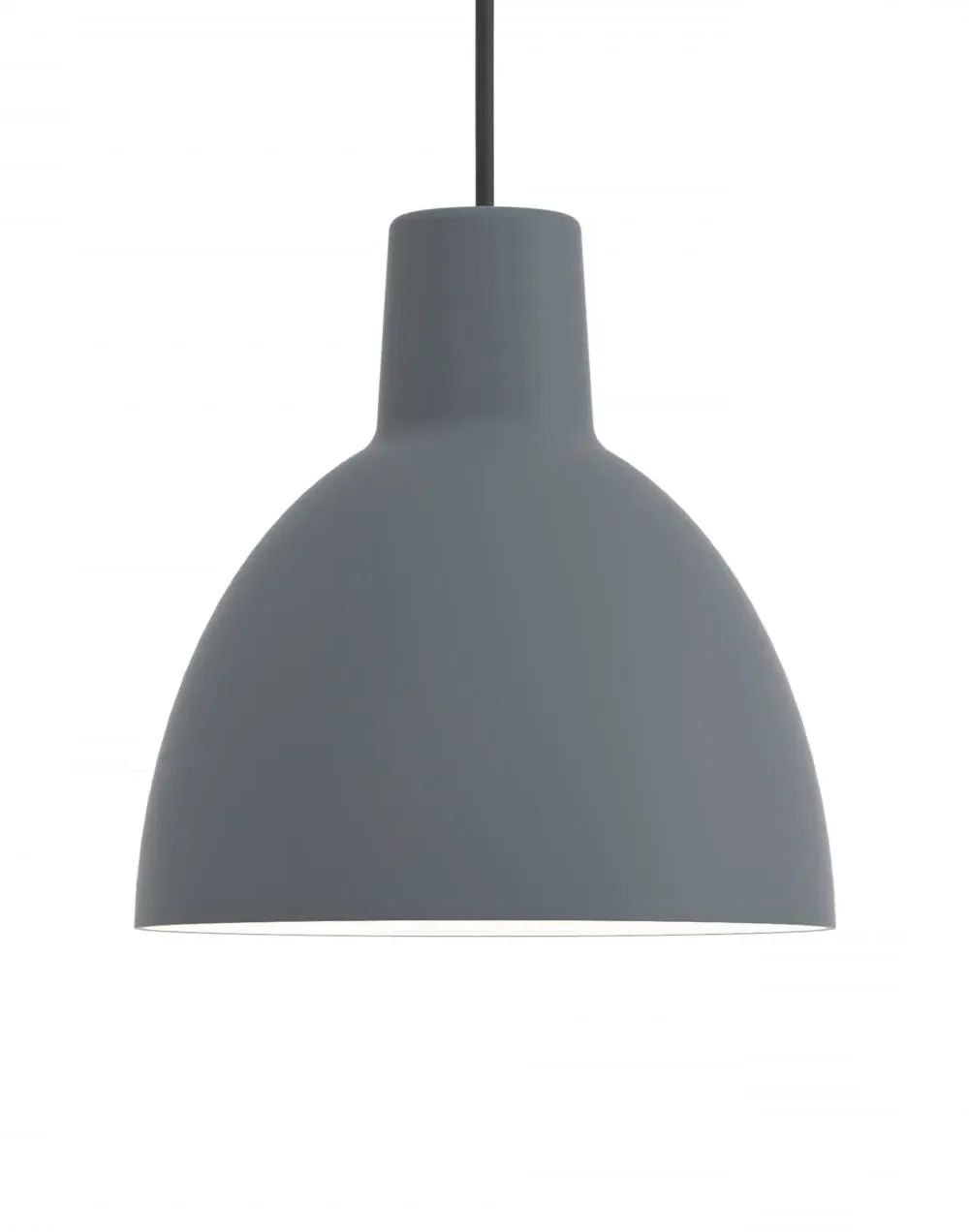 25cm Pendant Light with Reflector - Black