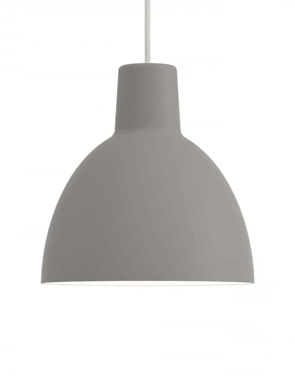 25cm Pendant Light with Reflector - Light Grey