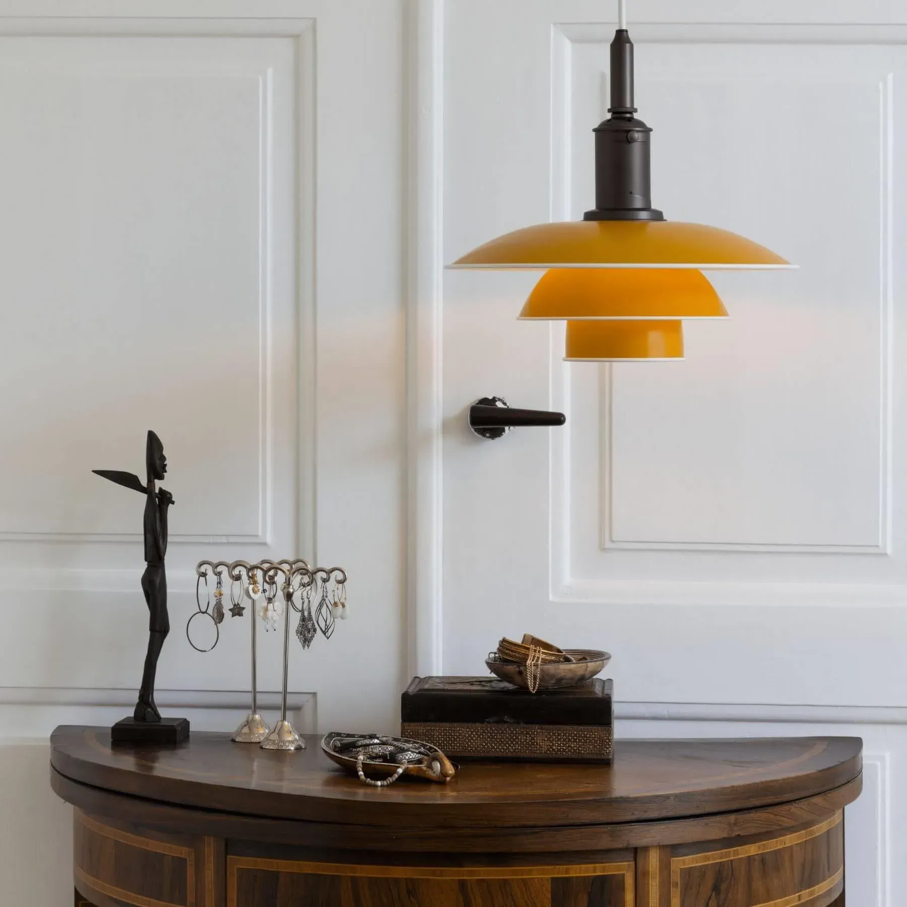 3-Shade Pendant Light - Yellow, Aluminium