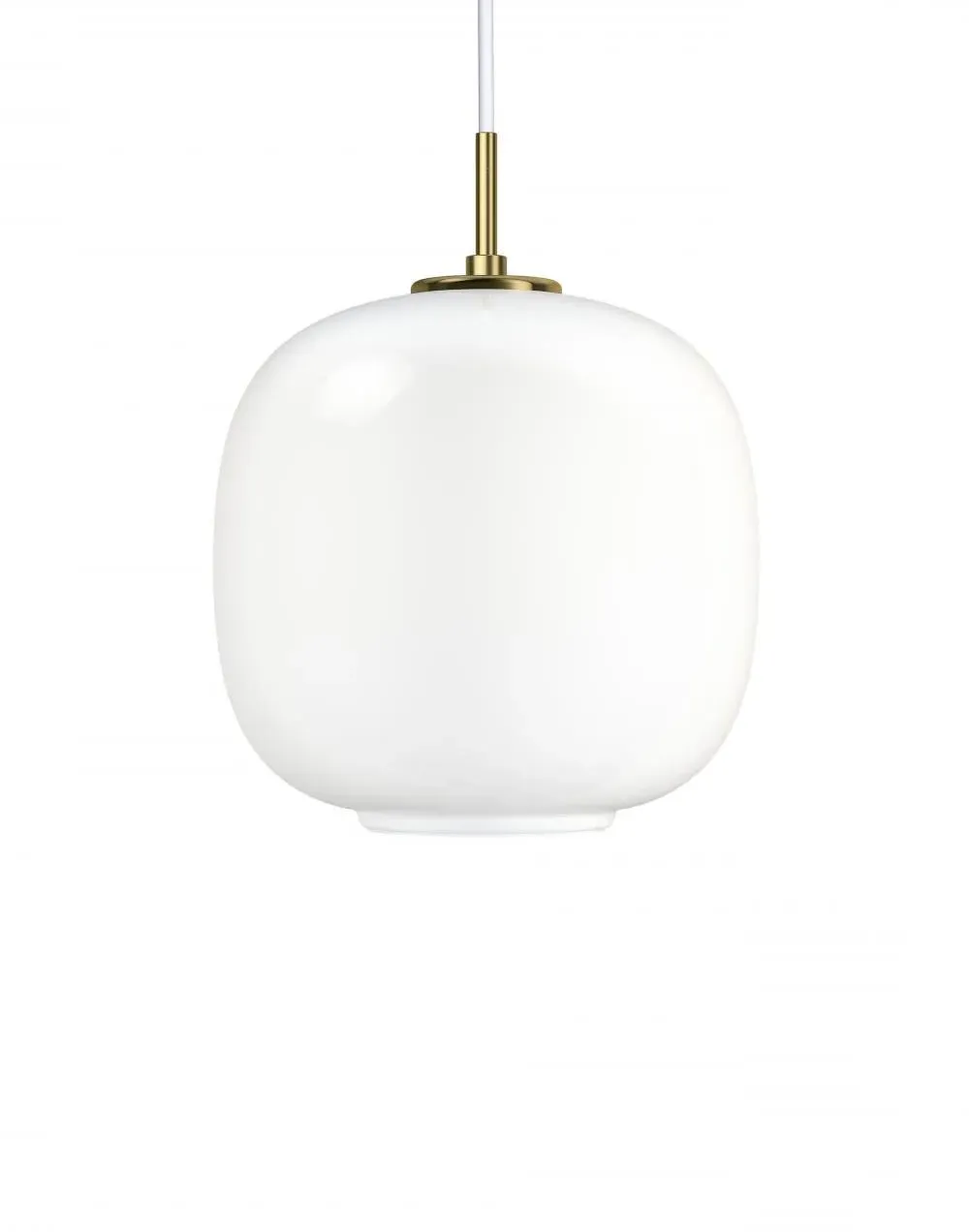 37cm Pendant Light - White, Opal Glass