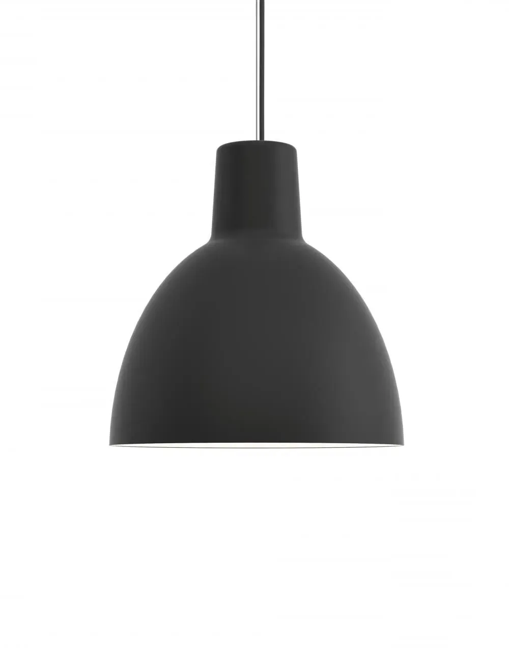 400mm Pendant Light with Reflector - Black