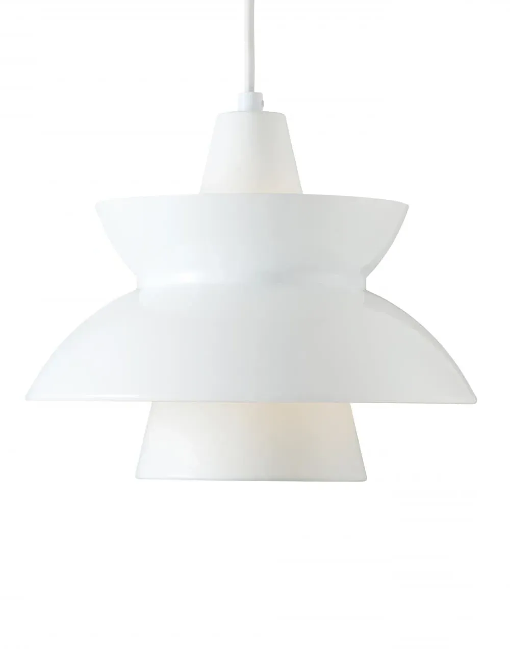 Doo-Wop Pendant Light - White, Metal