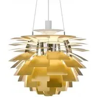 Large Artichoke Pendant Light - Brass, Steel
