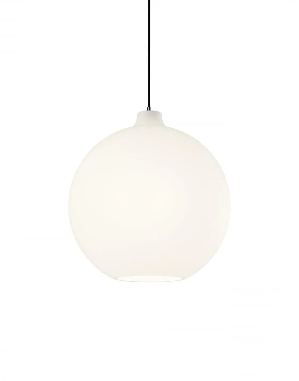 Large Pendant Light - White, Opal Glass